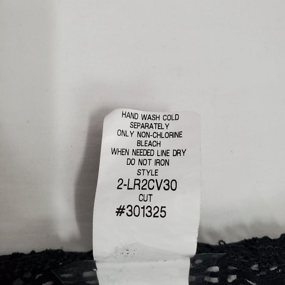 Lauren Ralph Lauren Women's Black Crochet Knit Swim Cover-Up Tunic Dress Small - Picture 5 of 11